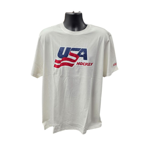 CCM USA Olympic Adult Short Sleeve Apparel CCM White SM 