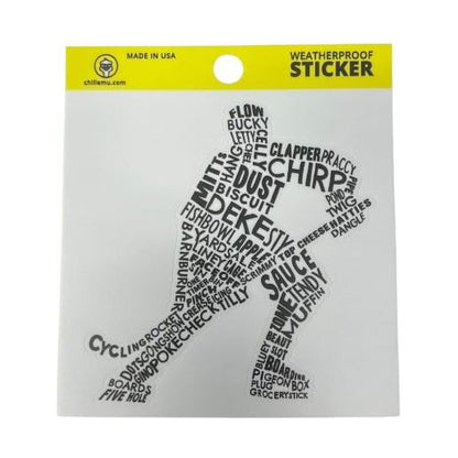 Chillemu Stickers Accessories Chillemu Hockey Words