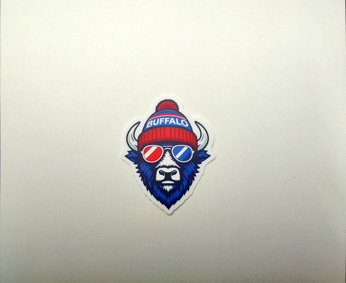 Chillemu Stickers Gifts Chillemu Buffalo Head
