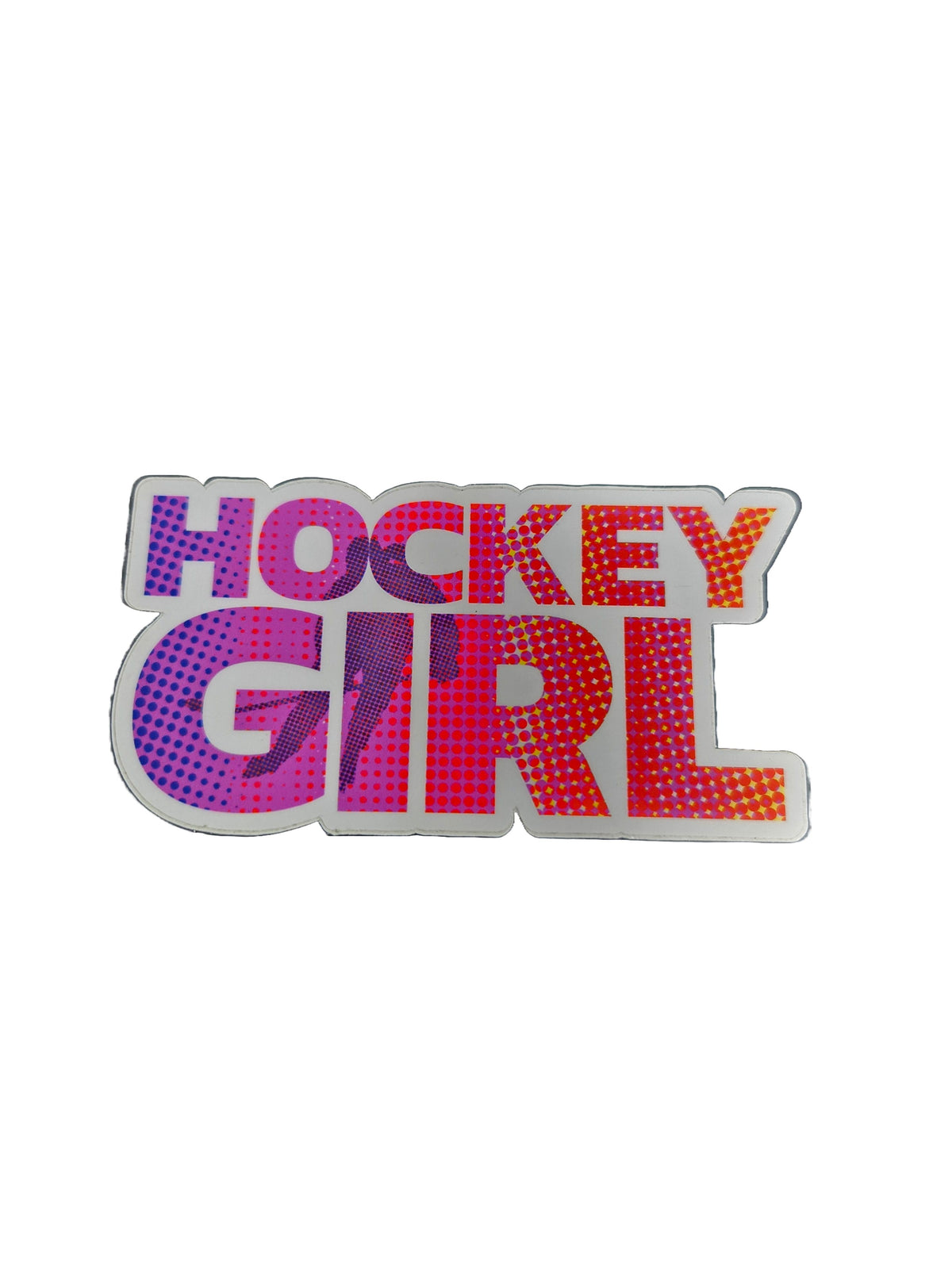 Chillemu Stickers Gifts Chillemu Hockey Girl (Just Words)