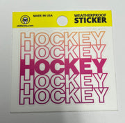 Chillemu Stickers Gifts Chillemu Pink Hockey