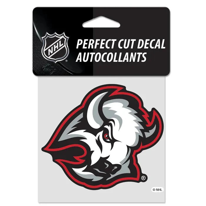 NHL Buffalo Sabres 3rd Logo Clear Perfect Cut Color decal 4x4 Decal Wincraft 