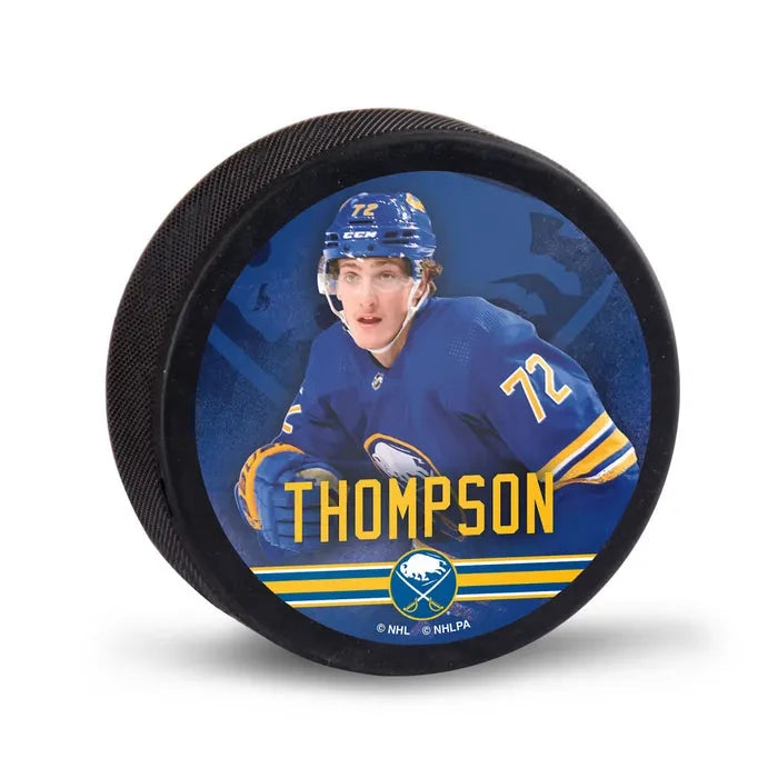 NHL Buffalo Sabres Tage Thompson Puck NHL Item Wincraft 