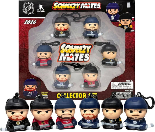 NHL SqueezyMates 6-Figure Set 2026 Gifts Party Animal 