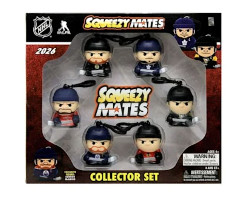 NHL SqueezyMates 6-Figure Set 2026 Gifts Party Animal 
