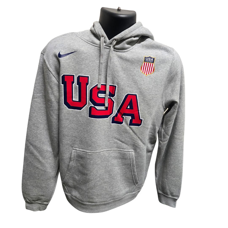 Nike Olympic USA Club Hoodie Apparel Nike Grey Men's SM