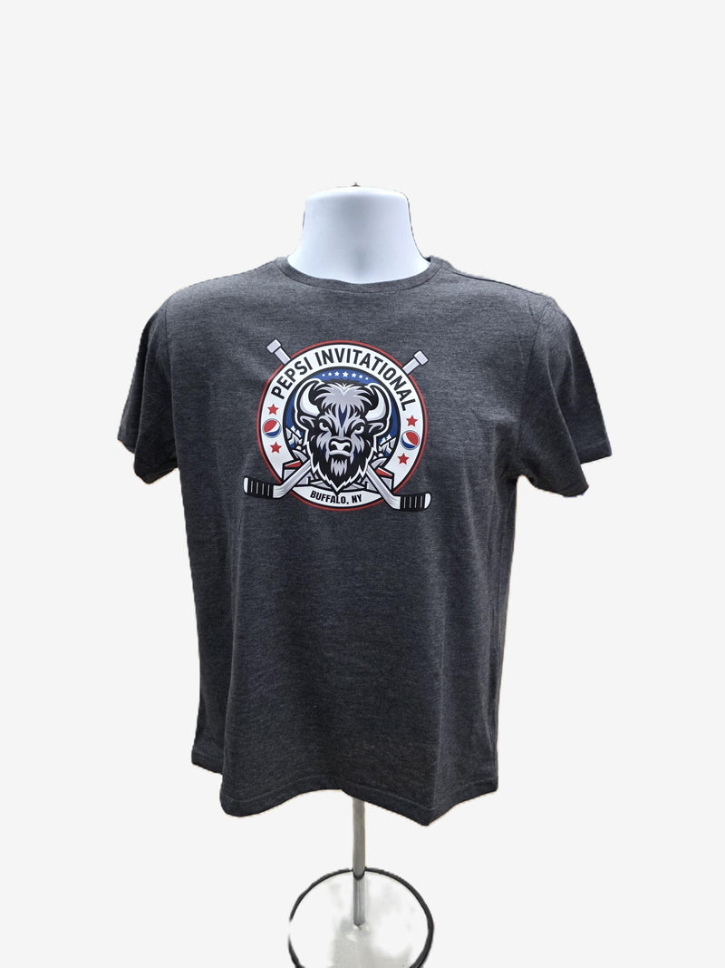 Pepsi Hockey AK T-Shirt Heather Charcoal 2026 Apparel Athletic Knit Yth S 
