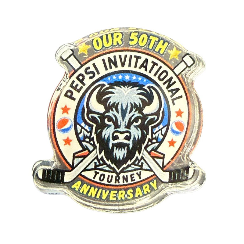 Pepsi Tournament 50th Anniversary Pins Gifts Sticker Mule 