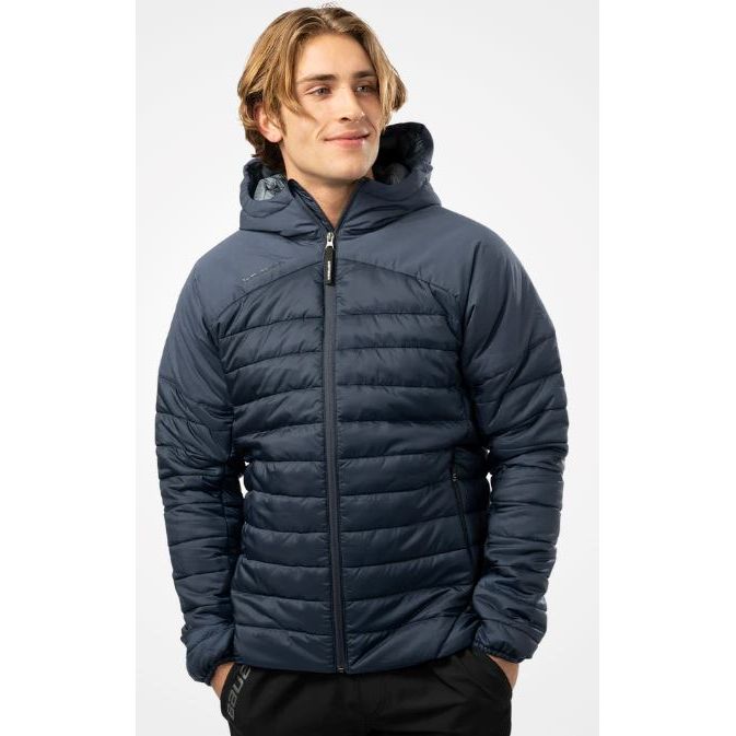 S'24 Bauer Hooded Puffer Jacket Apparel Bauer Youth Navy XXS