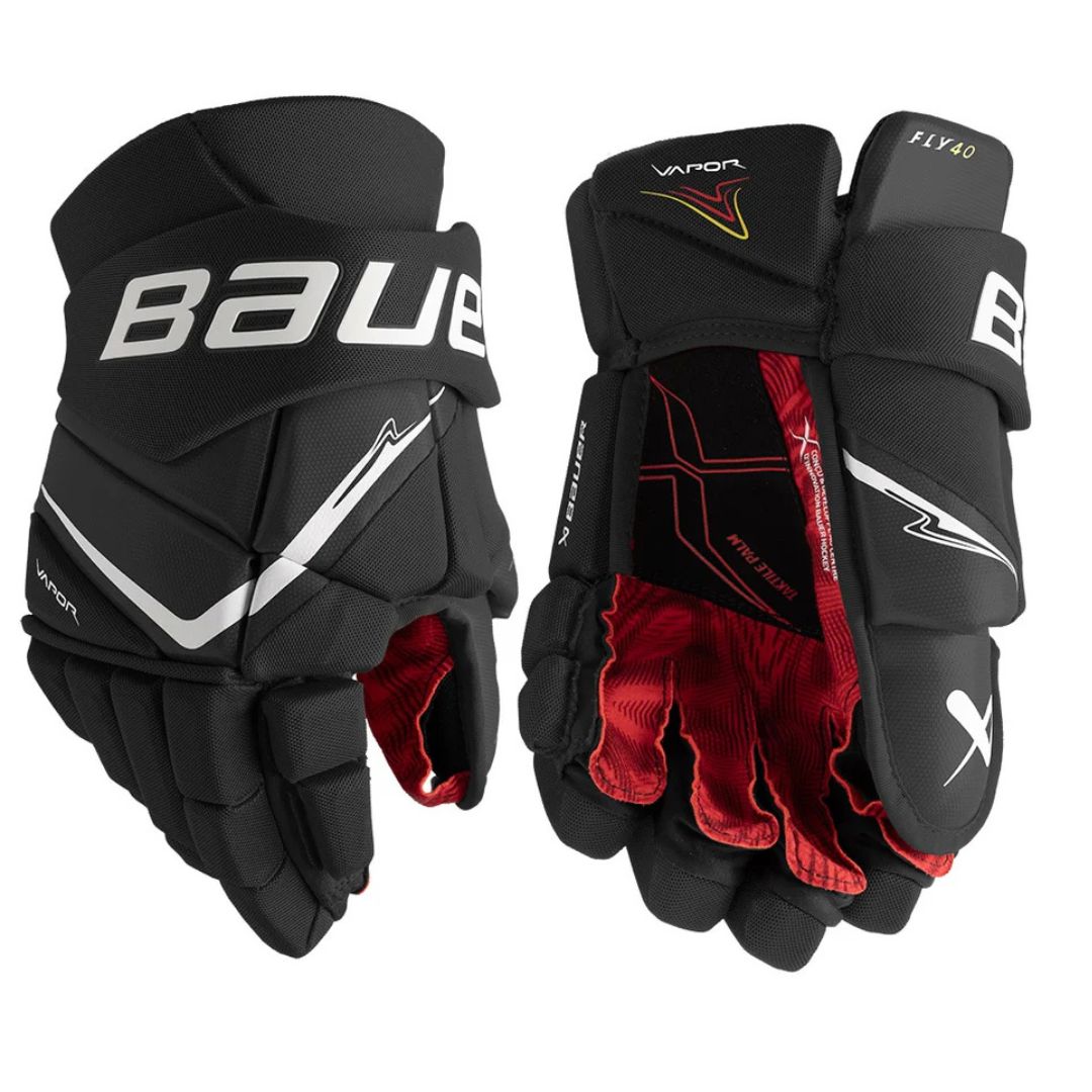 S25 Bauer Vapor Fly40 Jr Glove Gloves Bauer Black/White 10" 