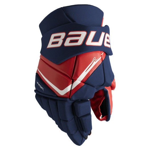 S25 Bauer Vapor Fly40 Jr Glove Gloves Bauer Navy/Red/White 10" 