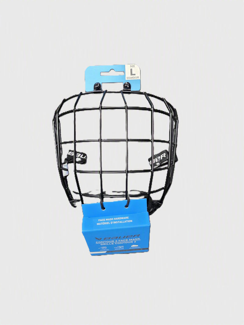 S26 Bauer Contour 2 Facemask Face Masks Bauer XS Black 