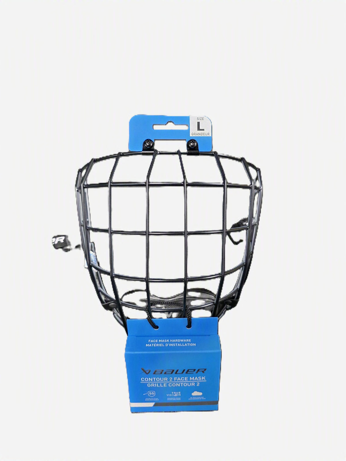 S26 Bauer Contour 2 Facemask Face Masks Bauer XS I2 (Black/White) 