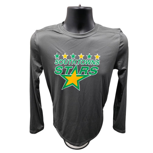 Southtowns Stars Grey AK Long Sleeve Shirt Apparel AK Yth Small 