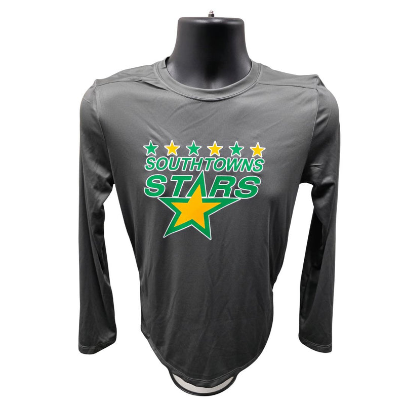 Southtowns Stars Grey AK Long Sleeve Shirt Apparel AK Yth Small 