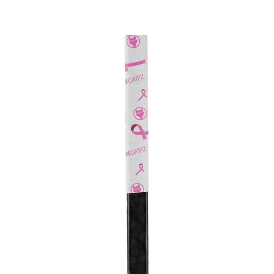 VukGripz Breast Cancer Hockey Grips Tape VukGripz White/Pink Ribbon 