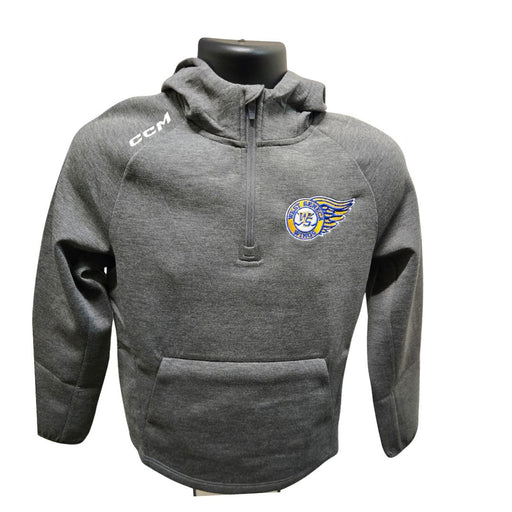 West Seneca Wings 1/4 Zip Hoodie Apparel CCM Youth XS 