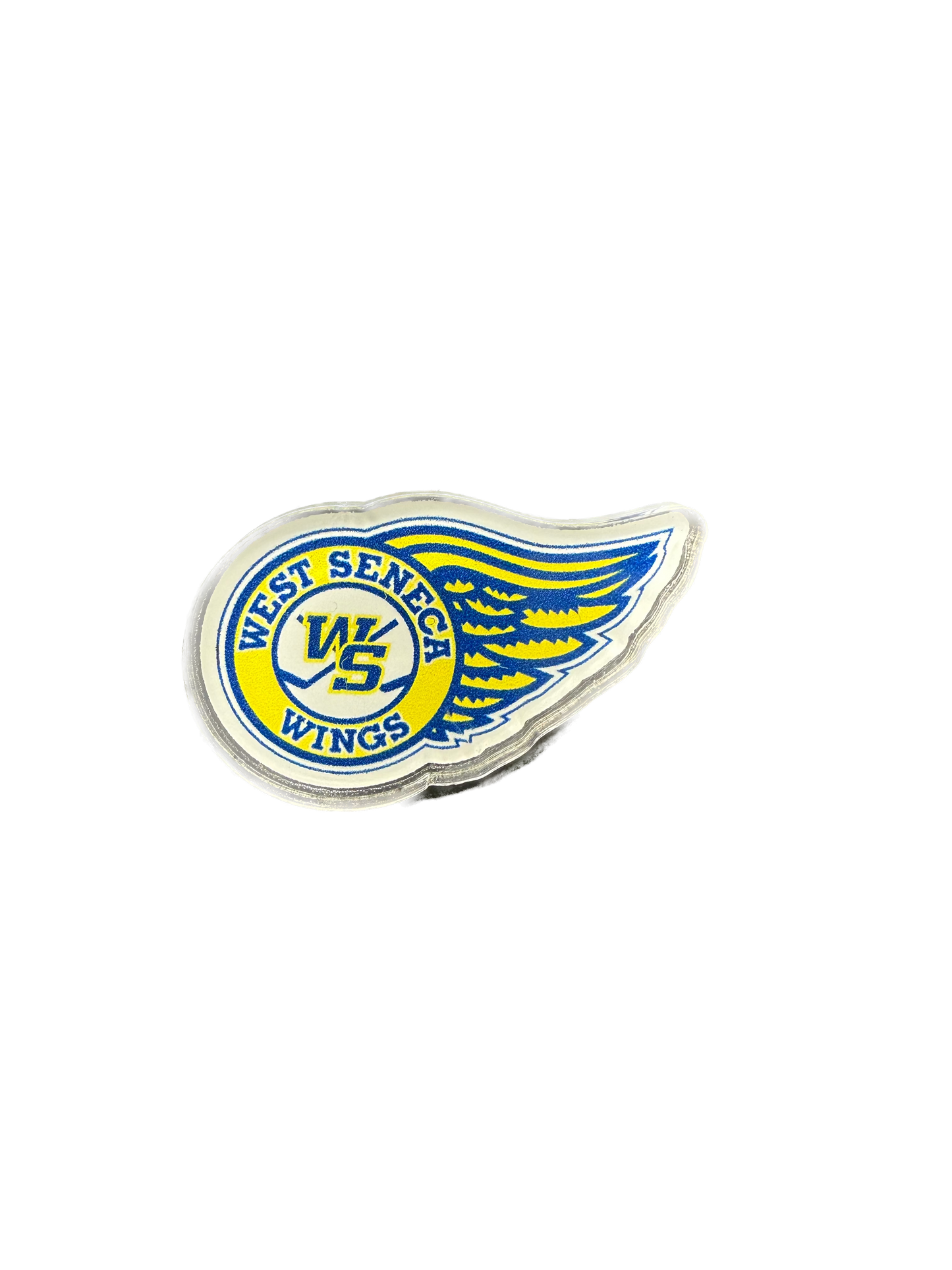 West Seneca Wings Pins Accessories Sticker Mule