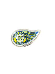 West Seneca Wings Pins Accessories Sticker Mule