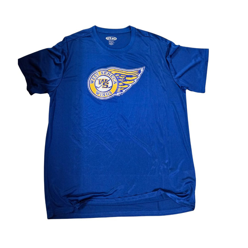 West Seneca Wings Royal AK Short Sleeve Apparel AK Youth Small 