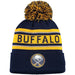 ADIDAS NHL POM KNIT WINTER HAT Hats Adidas Buffalo 