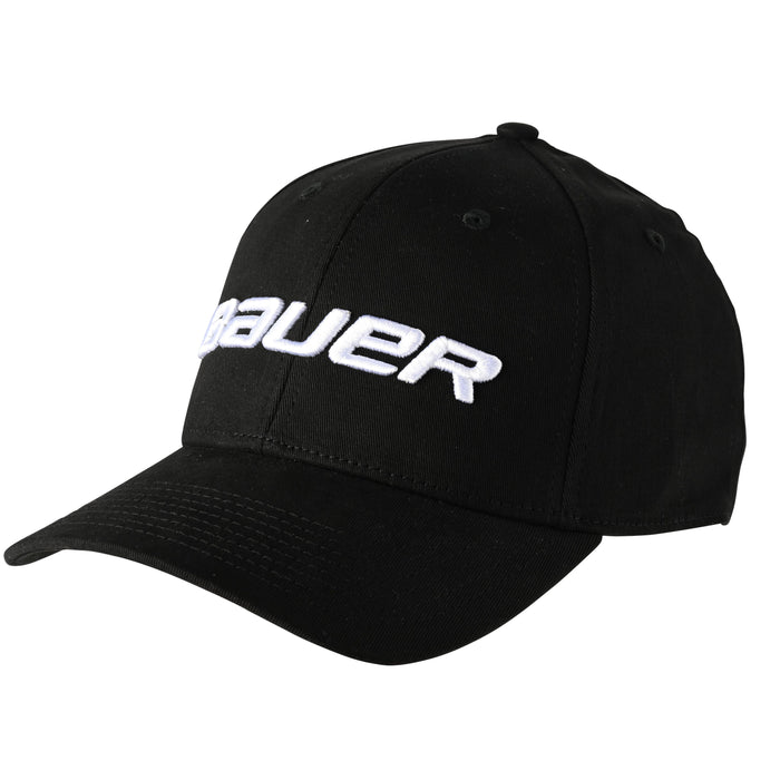 Bauer Core Fitted Cap '22 Hats Bauer Black Youth 