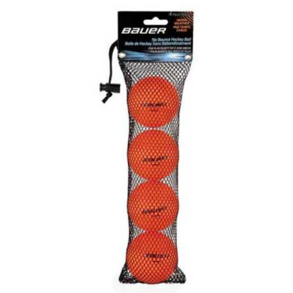 Bauer Hockey Ball 4 Pack Accessories Bauer Orange 