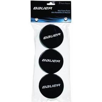 Bauer Mini Foam Puck - 3 Pack Mini Sticks Bauer