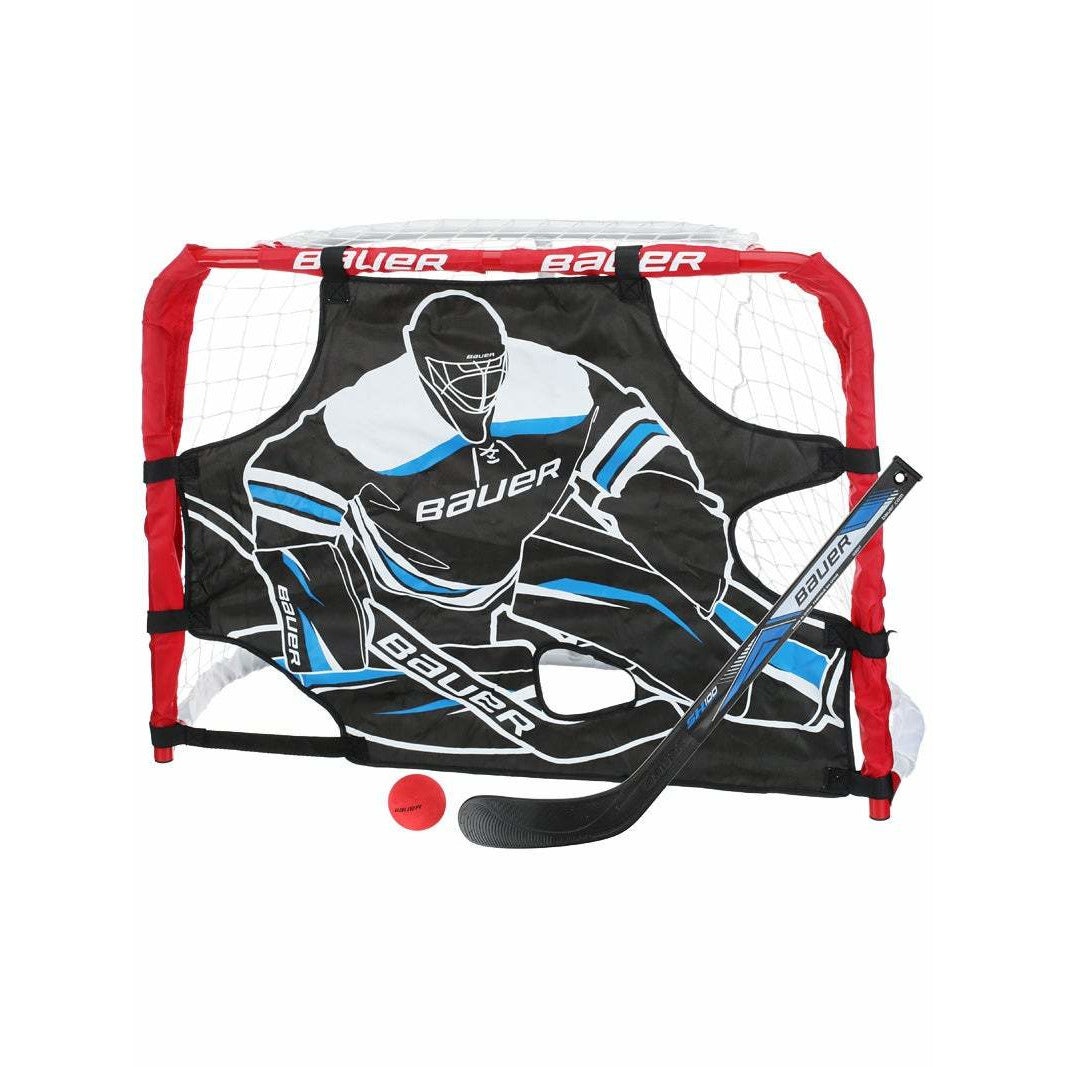 Bauer Pro Knee Hockey Goal Set Mini Sticks Bauer