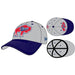 Buffalo Regals New Era Grey/Navy Fitted Hat Hats New Era Caps 