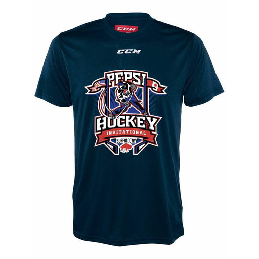 Pepsi Tournament Performance Tee Apparel CCM Youth Small Navy