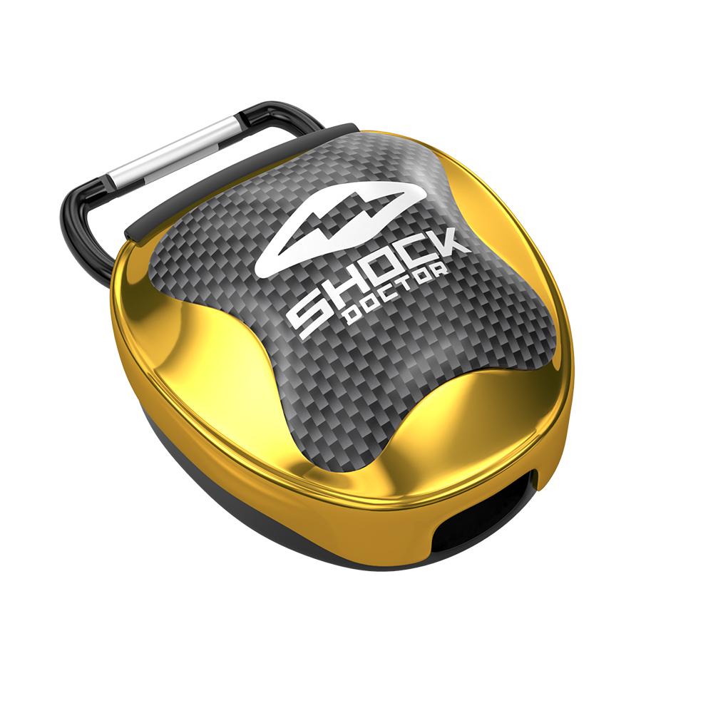 Shock Doctor Mouthguard Anti Microbial Case Accessories Shock Doctor Gold