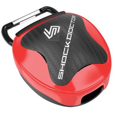 Shock Doctor Mouthguard Anti Microbial Case Accessories Shock Doctor Red