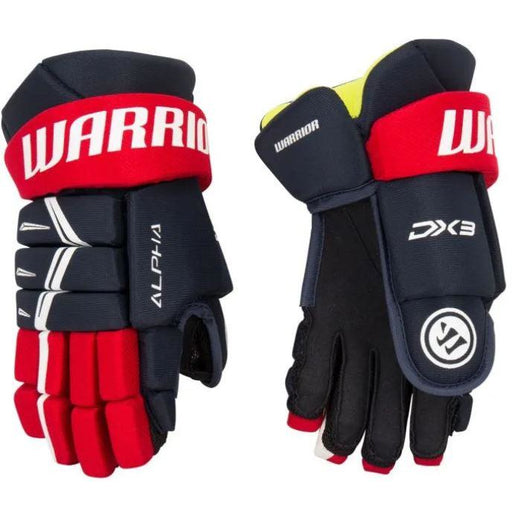 Warrior Alpha DX3 Youth Gloves Gloves Warrior Navy/Red/White 8" 