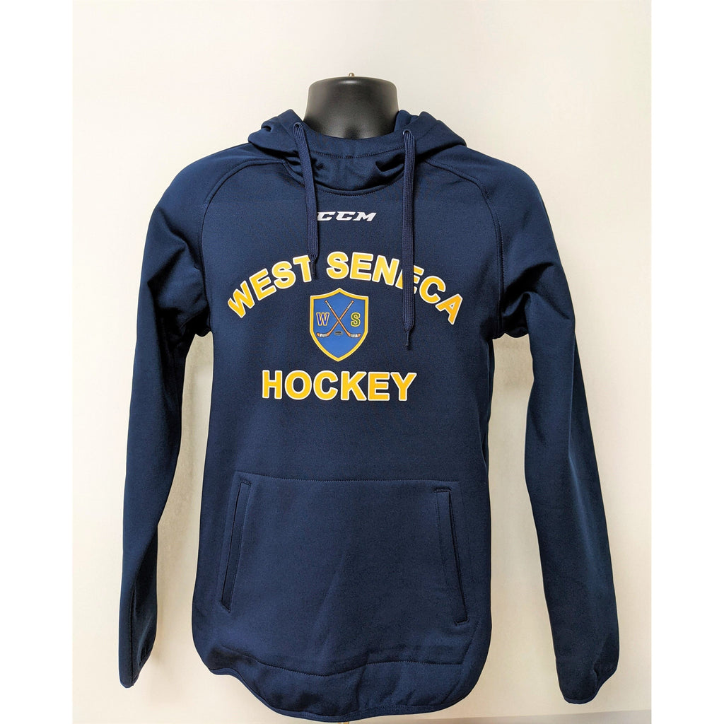 CCM Hockey Navy/White Adult/Senior Hoody Pullover Sweatshirt
