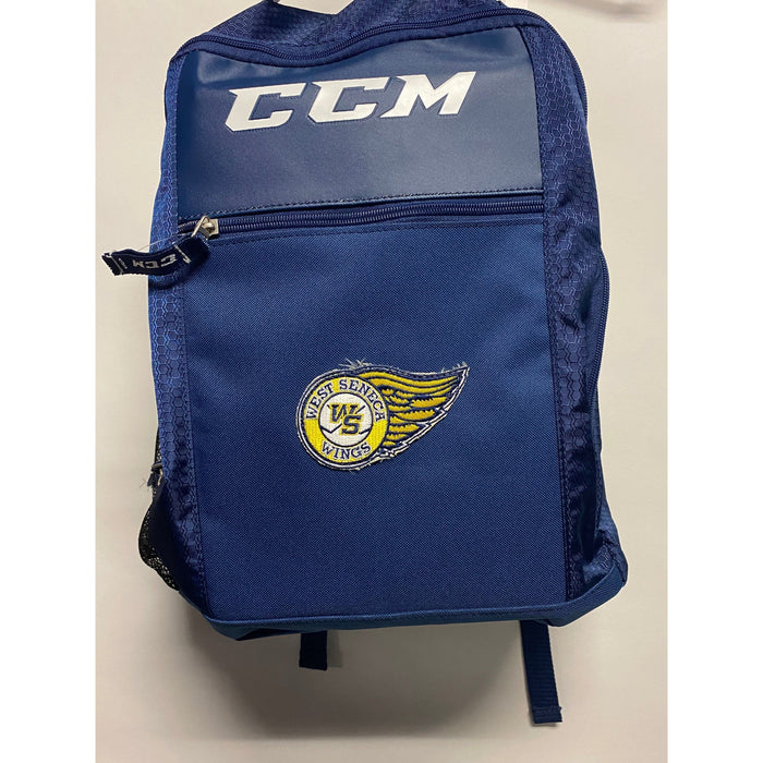 West Seneca Wings CCM Custom Team Backpack Bags CCM 